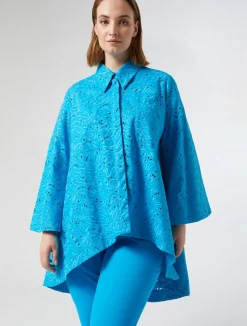 Camicia in popeline sangallo*Marina Rinaldi New