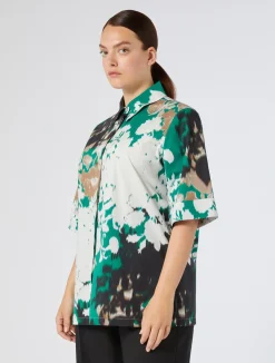 Camicia in popeline stampato*Marina Rinaldi Clearance