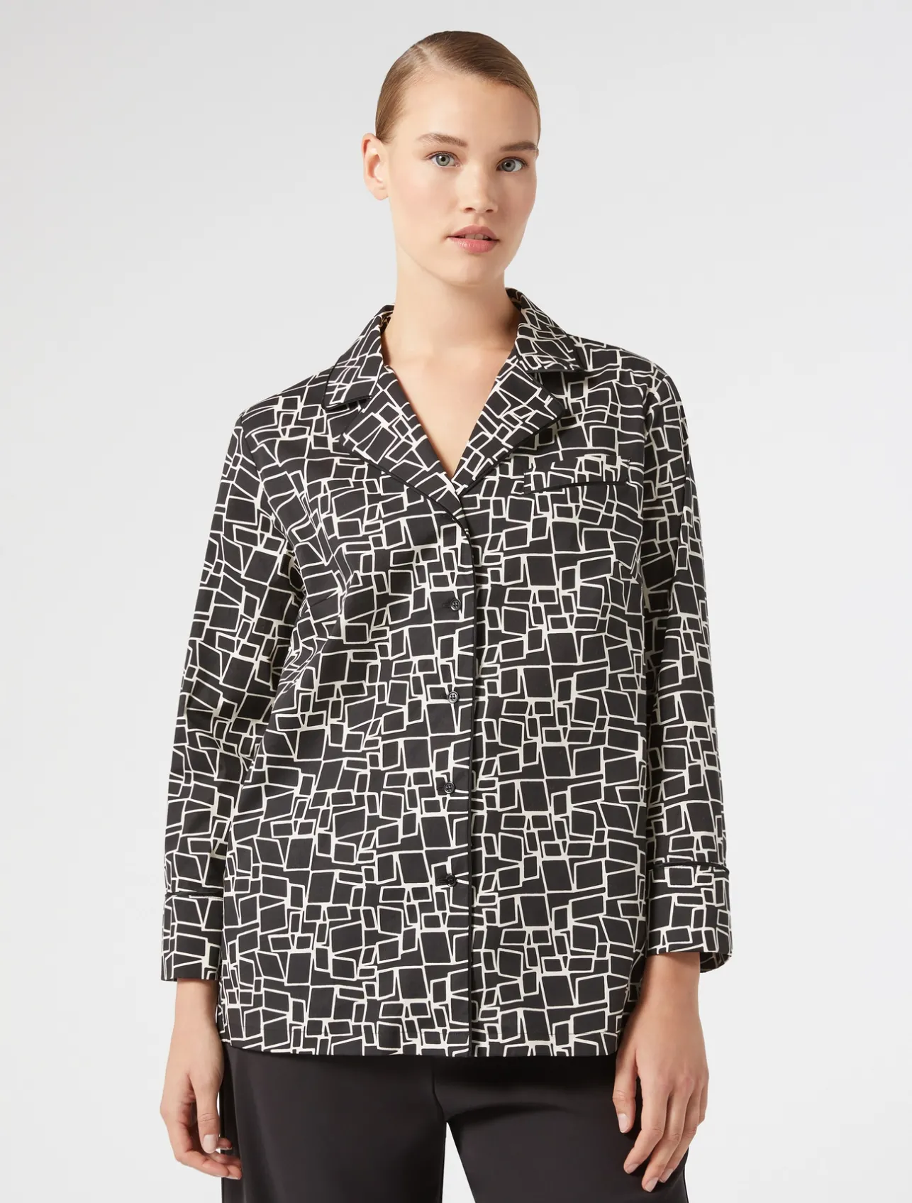 Camicia in popeline stampato*Marina Rinaldi Online