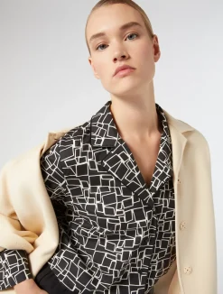 Camicia in popeline stampato*Marina Rinaldi Online
