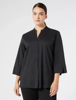 Camicia in popeline stretch*Marina Rinaldi Online