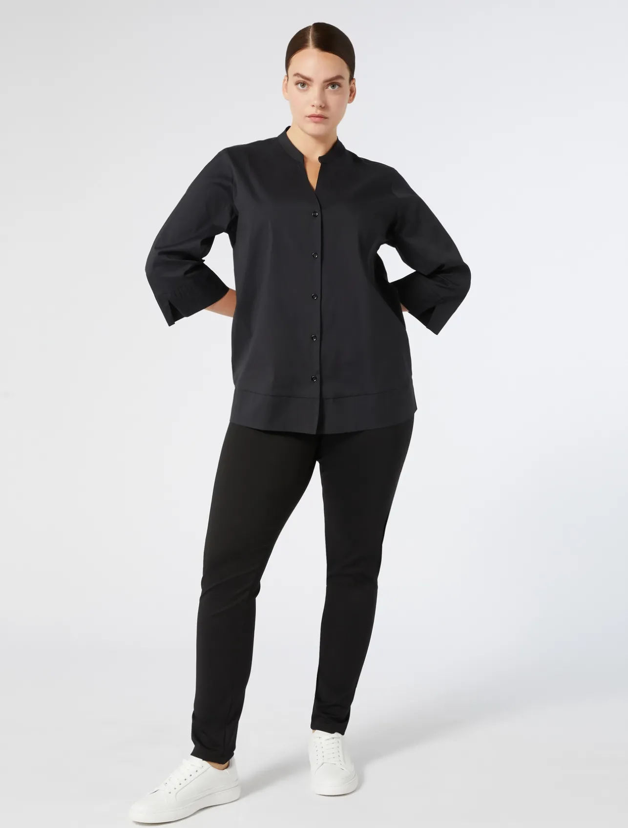 Camicia in popeline stretch*Marina Rinaldi Online
