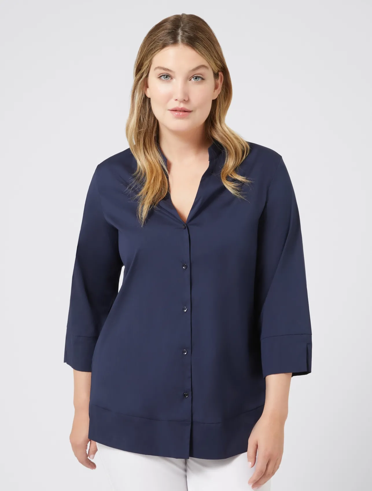 Camicia in popeline stretch*Marina Rinaldi Best