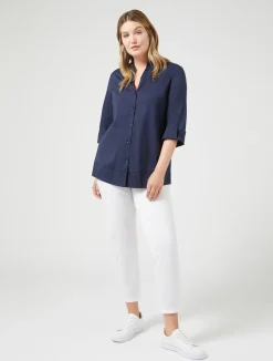 Camicia in popeline stretch*Marina Rinaldi Best