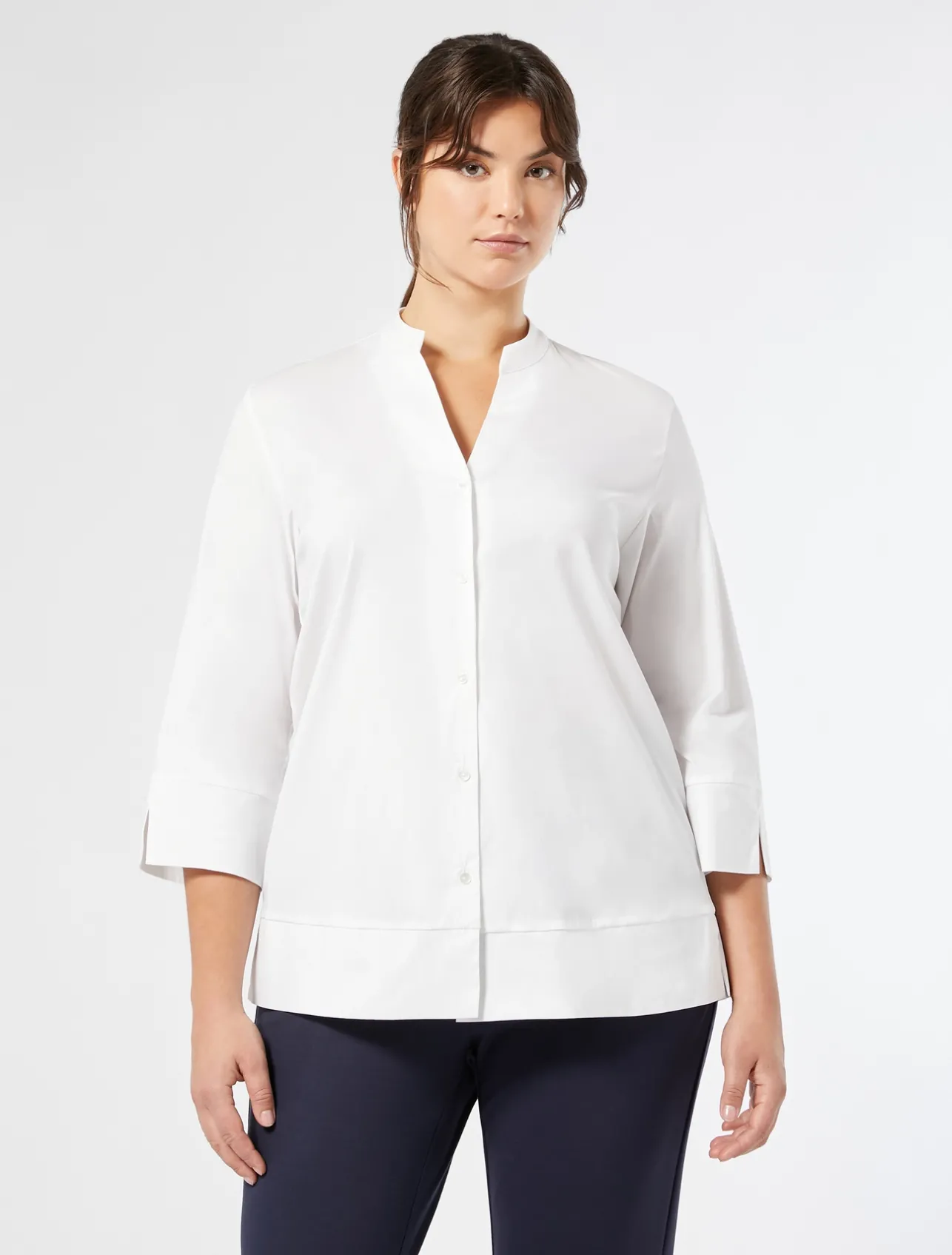Camicia in popeline stretch*Marina Rinaldi Best