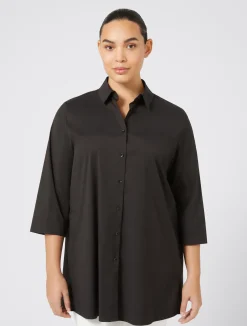 Camicia in popeline stretch*Marina Rinaldi Online