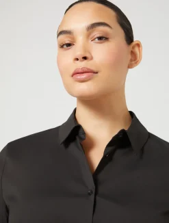 Camicia in popeline stretch*Marina Rinaldi Online