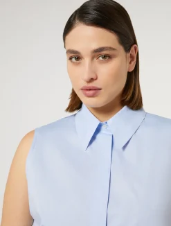 Camicia in popeline tinto filo*Marina Rinaldi Discount