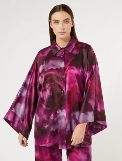 Camicia in raso di seta*Marina Rinaldi Sale