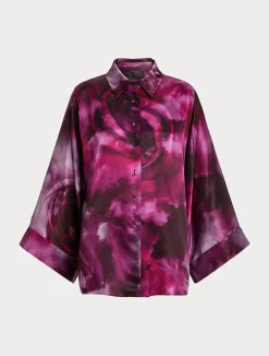 Camicia in raso di seta*Marina Rinaldi Sale