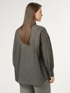 Camicia in tela di cotone e seta*Marina Rinaldi Hot