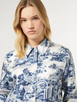 Camicia in twill di seta*Marina Rinaldi New