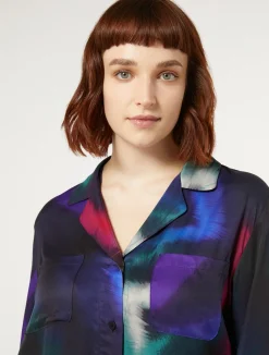 Camicia in twill stampato*Marina Rinaldi Sale