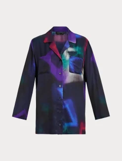 Camicia in twill stampato*Marina Rinaldi Sale