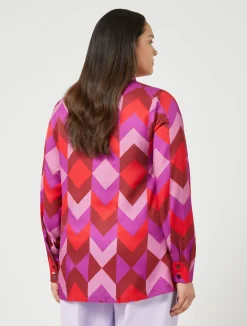 Camicia in twill stampato*Marina Rinaldi Clearance