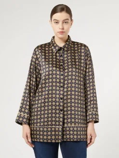Camicia in twill stampato*Marina Rinaldi Clearance