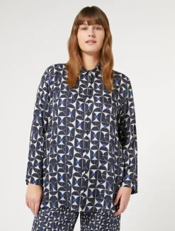 Camicia in twill stampato*Marina Rinaldi New
