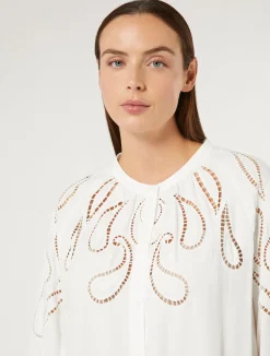 Camicia in viscosa con ricamo*Marina Rinaldi Sale