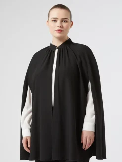 Cappa in crêpe envers satin*Marina Rinaldi Fashion