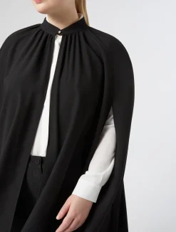 Cappa in crêpe envers satin*Marina Rinaldi Fashion
