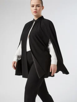 Cappa in crêpe envers satin*Marina Rinaldi Fashion