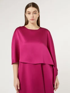 Cappa in crêpe envers satin*Marina Rinaldi Sale