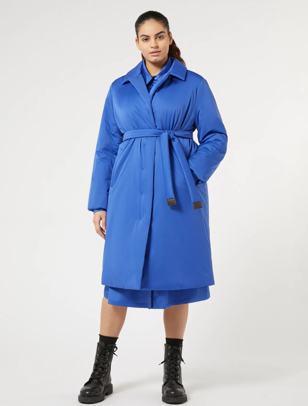 Cappotto imbottito in raso antigoccia*Marina Rinaldi Discount