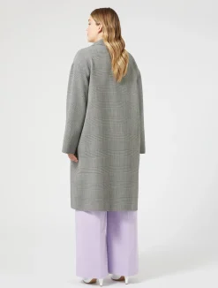 Cappotto in double di lana check*Marina Rinaldi Discount