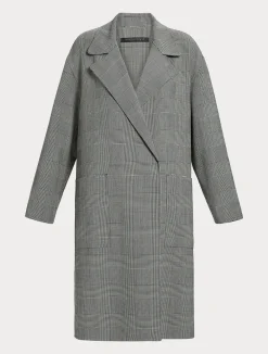 Cappotto in double di lana check*Marina Rinaldi Discount