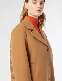 Cappotto in panno jersey e tela di nylon antigoccia*Marina Rinaldi Discount