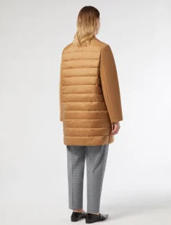 Cappotto in panno jersey e tela di nylon antigoccia*Marina Rinaldi Discount