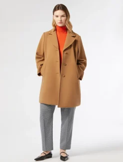 Cappotto in panno jersey e tela di nylon antigoccia*Marina Rinaldi Discount