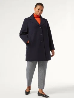 Cappotto in panno jersey e tela di nylon antigoccia*Marina Rinaldi Sale