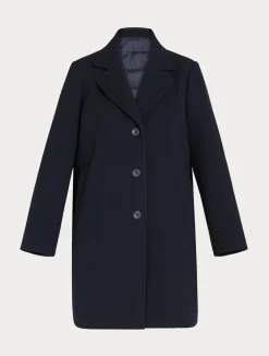 Cappotto in panno jersey e tela di nylon antigoccia*Marina Rinaldi Sale
