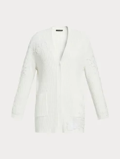 Cardigan in cotone con ricami*Marina Rinaldi Hot