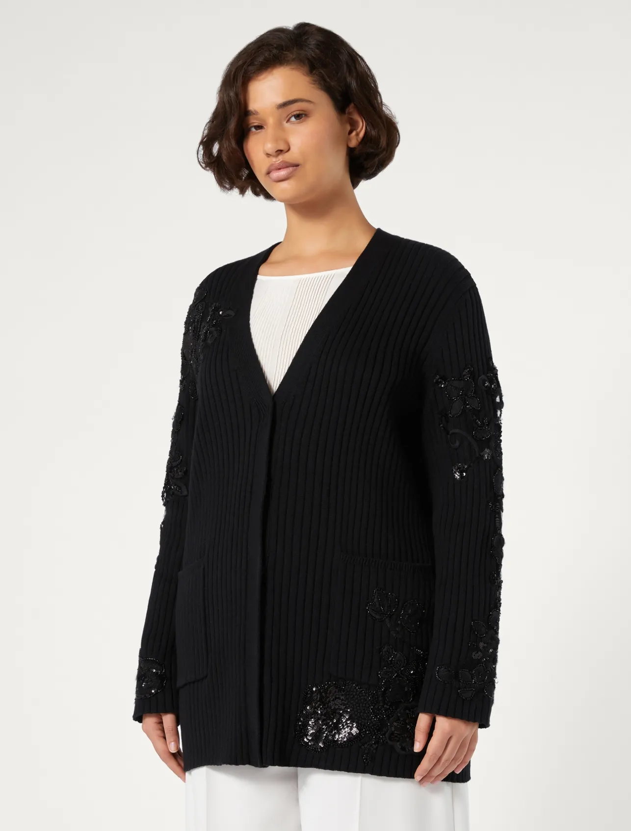 Cardigan in cotone con ricami*Marina Rinaldi Clearance