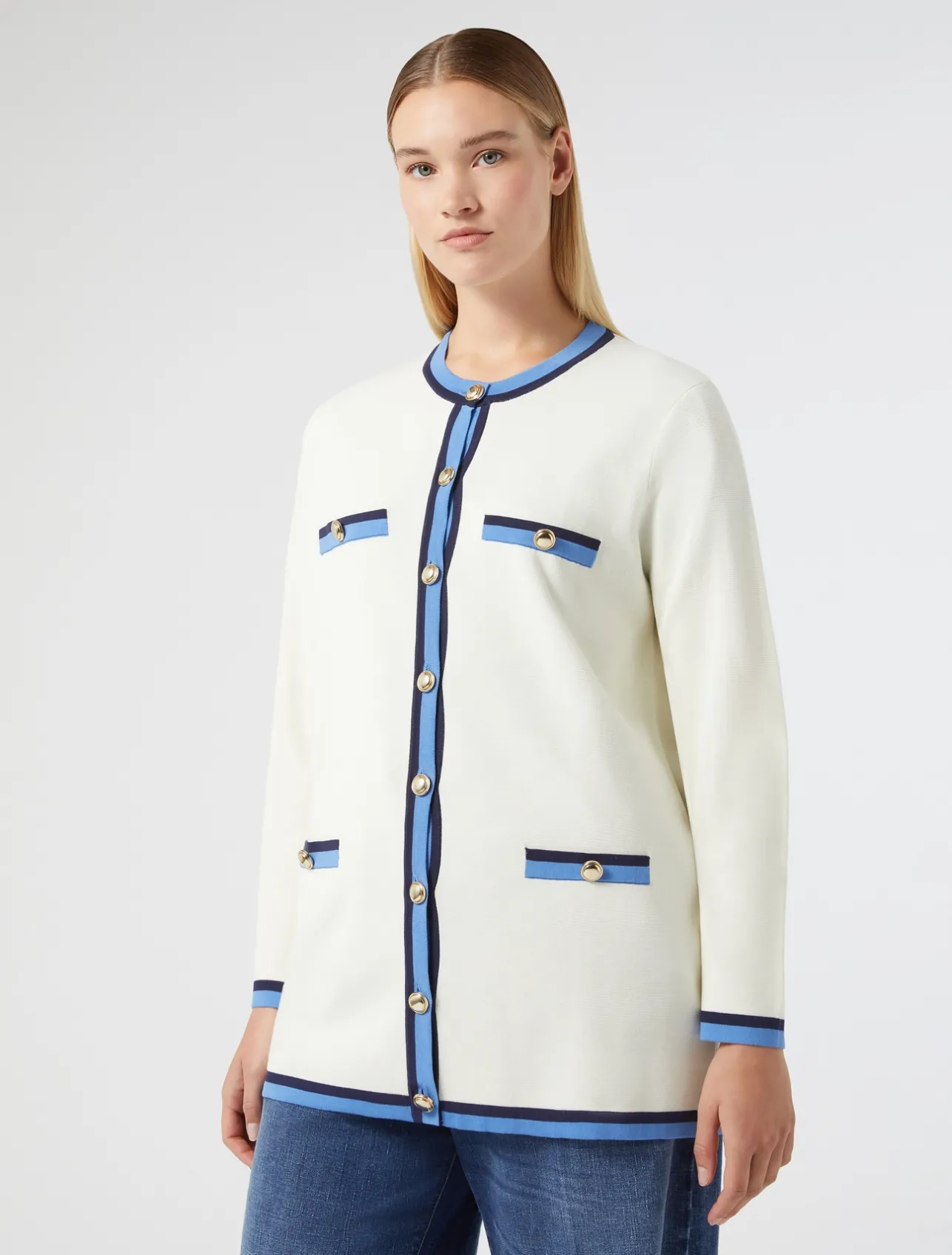 Cardigan in cotone modal*Marina Rinaldi Discount