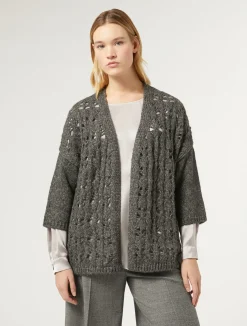 Cardigan in lana e lurex*Marina Rinaldi Best