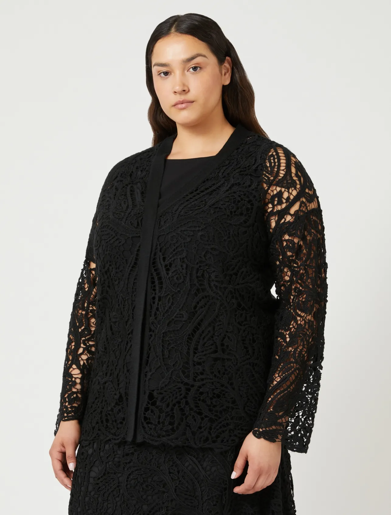 Cardigan in maglia con ricamo*Marina Rinaldi Sale