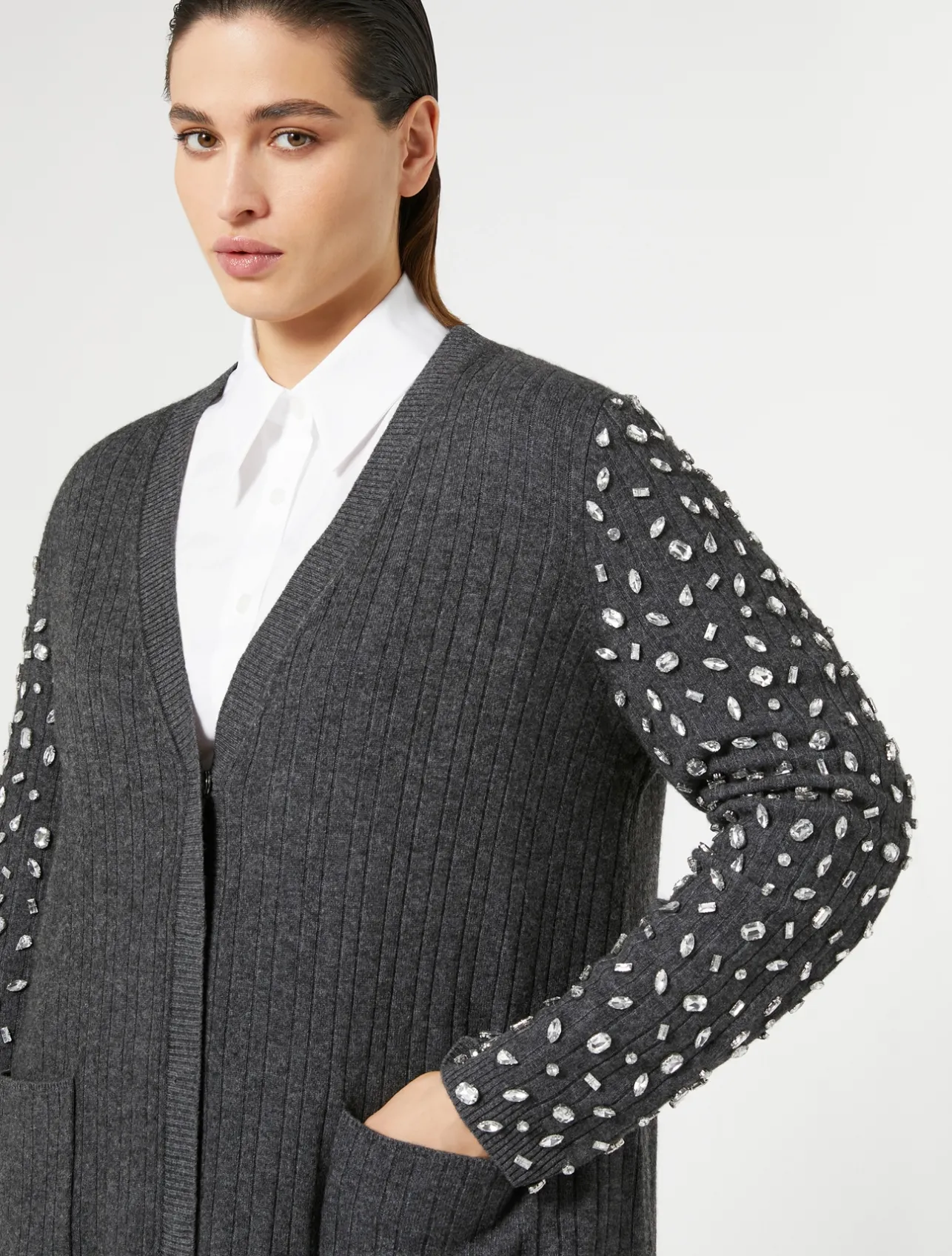 Cardigan in misto cachemire*Marina Rinaldi Fashion
