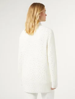 Cardigan in misto lana con strass*Marina Rinaldi Sale