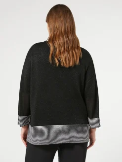 Cardigan in viscosa lurex*Marina Rinaldi Hot