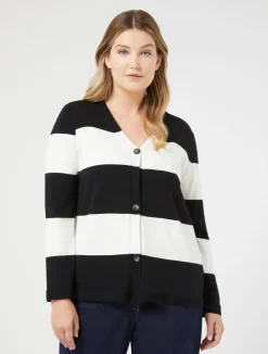 Cardigan in viscosa stretch*Marina Rinaldi New