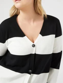 Cardigan in viscosa stretch*Marina Rinaldi New