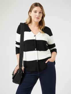 Cardigan in viscosa stretch*Marina Rinaldi New