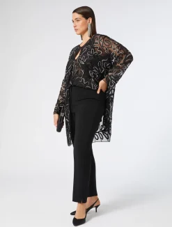 Casacca aperta in tulle plumetis*Marina Rinaldi Hot