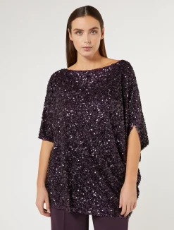 Casacca con paillettes*Marina Rinaldi Online