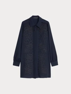 Casacca in crêpe con ricamo*Marina Rinaldi Clearance