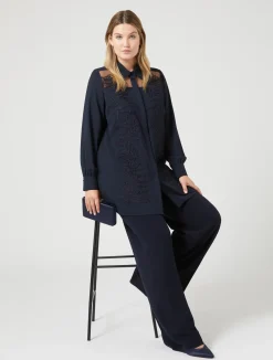 Casacca in crêpe con ricamo*Marina Rinaldi Clearance