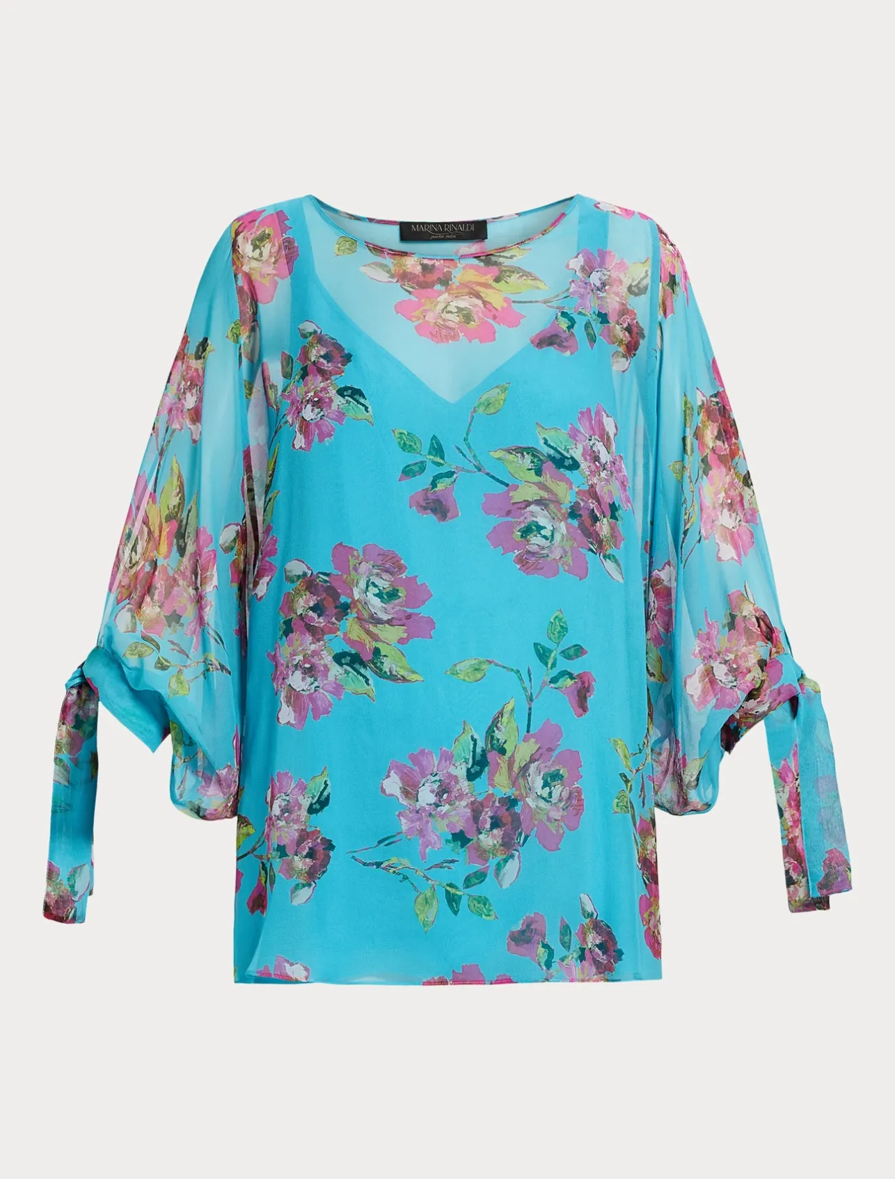 Casacca in georgette di seta*Marina Rinaldi Online
